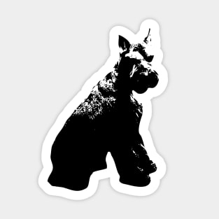 Giant Schnauzer Minimalist Dog Art Sticker